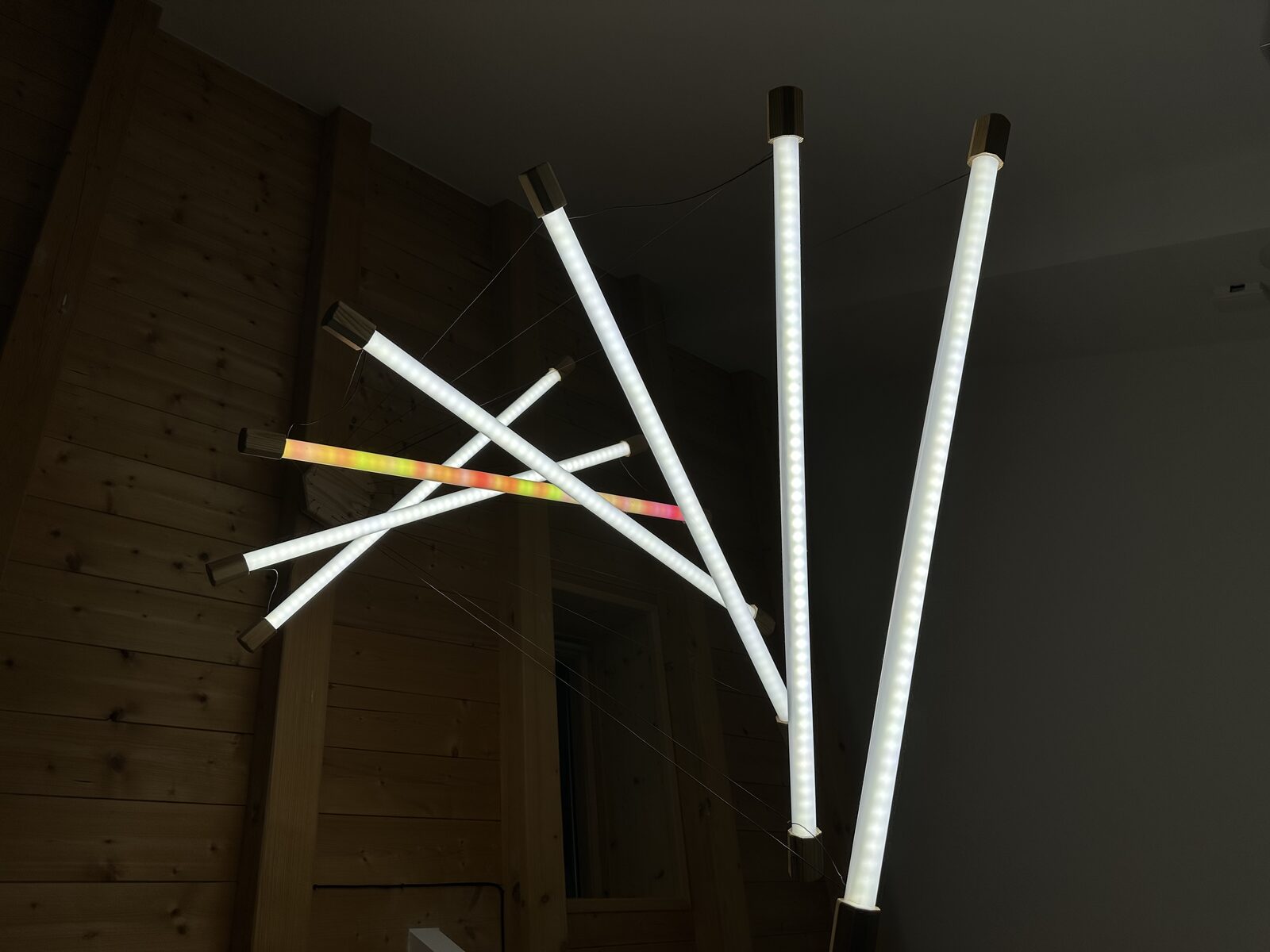 Modern Fluorescent Chandelier